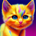 Load image into Gallery viewer, Adorable Rainbow Kitty | Jigsaw Puzzle Canada
