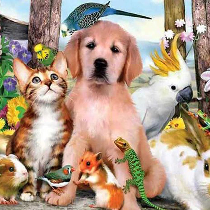 Animals together Jigsaw Puzzle Canada