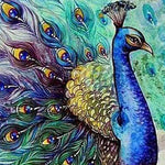 Load image into Gallery viewer, Azure Peacock Jigsaw Puzzle Canada
