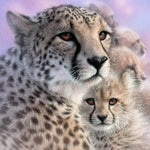 Load image into Gallery viewer, Cheetah Mother Love | Jigsaw Puzzle Canada
