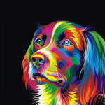 Load image into Gallery viewer, Colorful Dog Face | Pain by Numbers 
