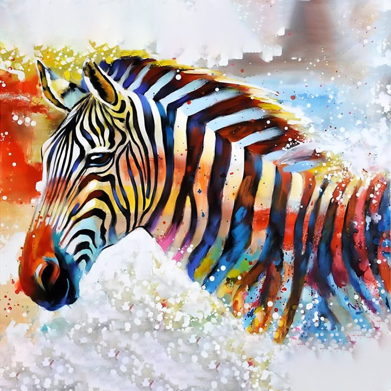 Colorful Zebra | Jigsaw Puzzle Canada