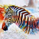 Load image into Gallery viewer, Colorful Zebra | Jigsaw Puzzle Canada
