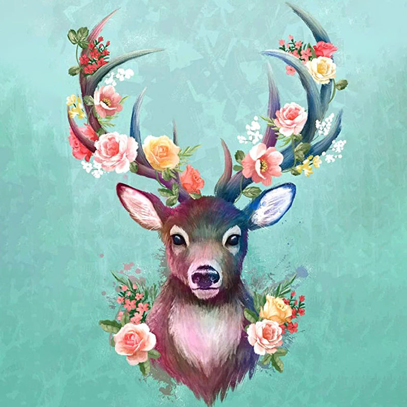 Deer With Flowers | Jigsaw Puzzle Canada