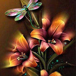 Load image into Gallery viewer, Dragonfly Flower Jigsaw Puzzle Canada
