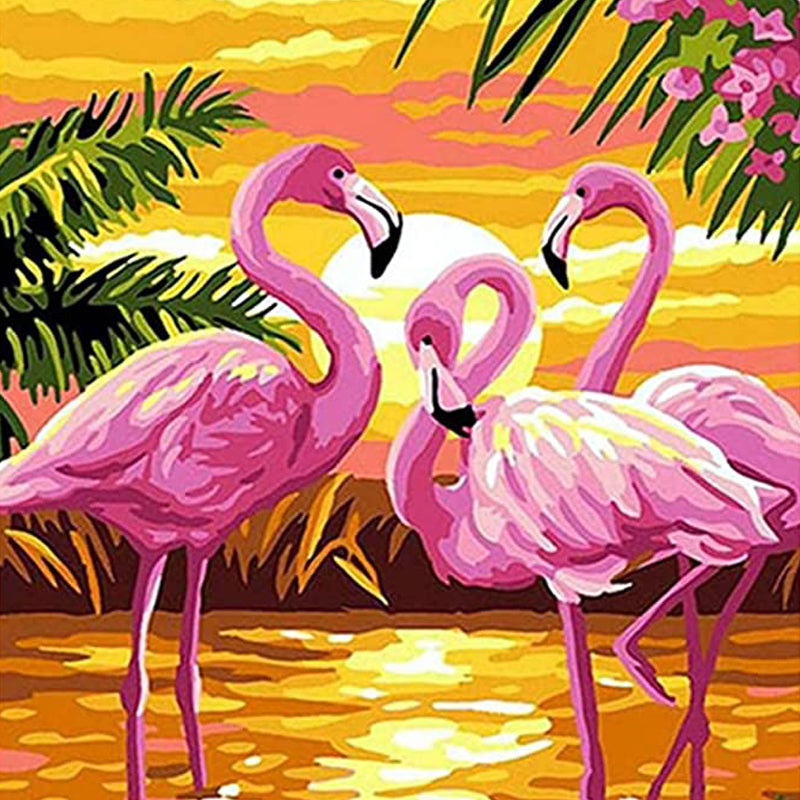 Flamingo In Sunset | Jigsaw Puzzle Canada