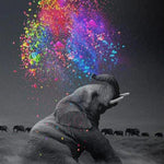 Load image into Gallery viewer, Happy Elephant | Jigsaw Puzzle Canada
