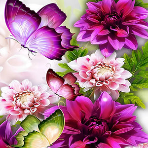 Purple Flowers Butterfly | Jigsaw Puzzle Canada