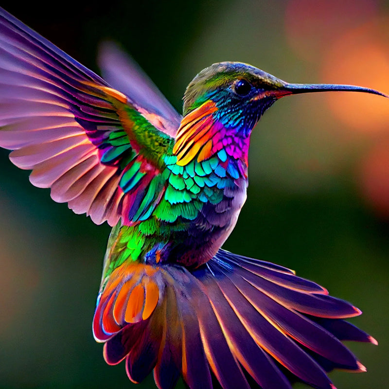 Rainbow Humming Bird | Jigsaw Puzzle Canada