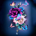 Load image into Gallery viewer, Roses With Butterflies | Jigsaw Puzzle Canada
