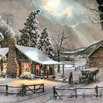 Load image into Gallery viewer, Snowy Night | Jigsaw Puzzle Canada
