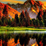 Load image into Gallery viewer, Sunset At The Mountains | Jigsaw Puzzle Canada
