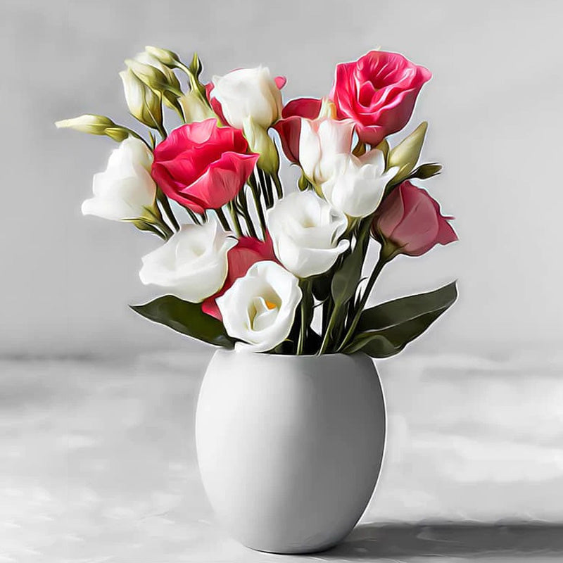 White And Pink Roses In A Vsae | Jigsaw Puzzle Canada