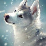 Load image into Gallery viewer, White Wolf In Snow | Jigsaw Puzzle Canada
